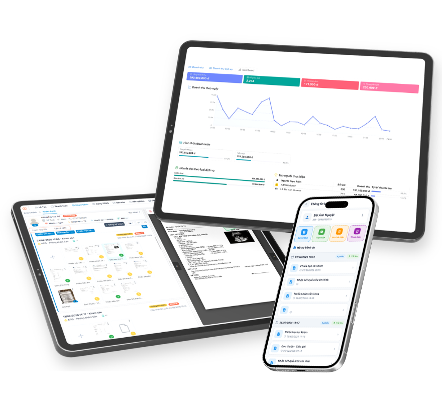 Clinic OS, Giao diện đa nền tảng (tablet, mobile, dashboard)